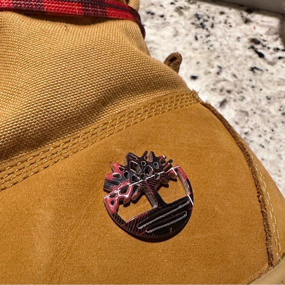 Mens Timberland plaid roll down boots main image 12